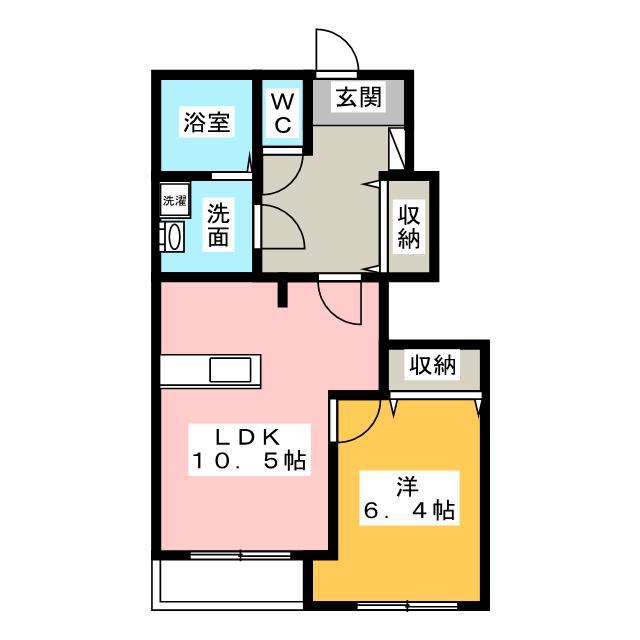 B-FOREST(1LDK/1階)の間取り写真