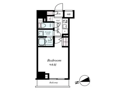 ジェノヴィア中野野方グリーンヴェール(1K/4階)の間取り写真