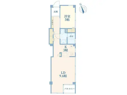 A.S.HOUSE(1LDK/2階)の間取り写真