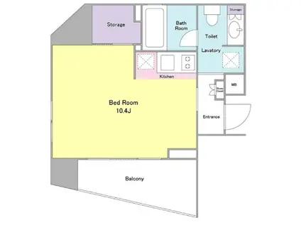 プラティーク新宿ウエスト(ワンルーム/11階)の間取り写真