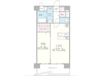 カンマキーノ 1F(1LDK/1階)の間取り写真