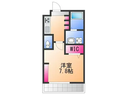 エヌエムキャトフヴァントワ(1K/3階)の間取り写真