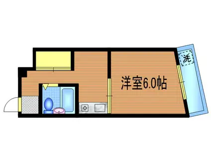 フランハイツ(1K/2階)の間取り写真