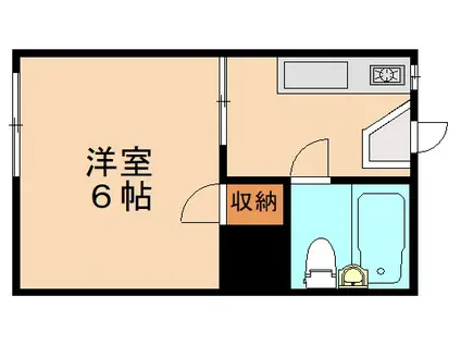 マイシャンブル(1K/1階)の間取り写真