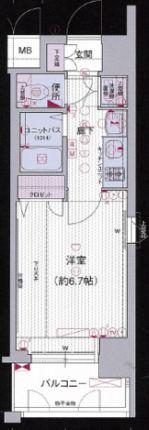 プレサンス心斎橋タイミックス(1K/3階)の間取り写真
