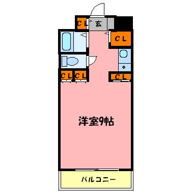 ダイニチコントラクション(1K/3階)の間取り写真