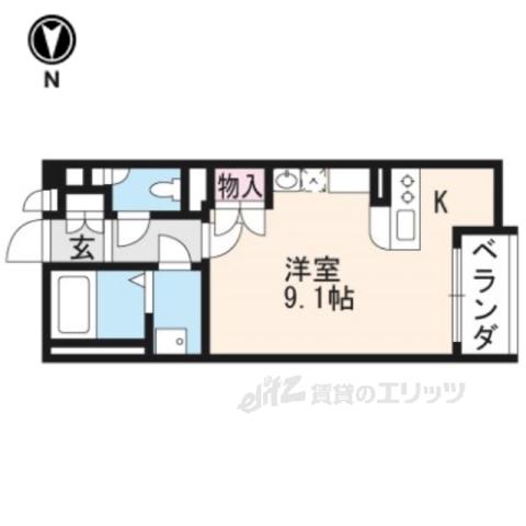 レオネクストファーストクラス(ワンルーム/2階)の間取り写真