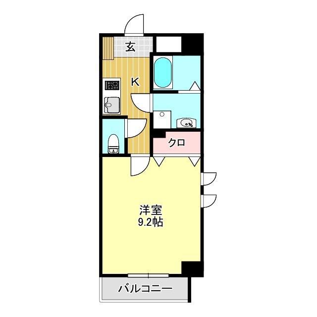 ヴィガラス永田町(1K/5階)の間取り写真
