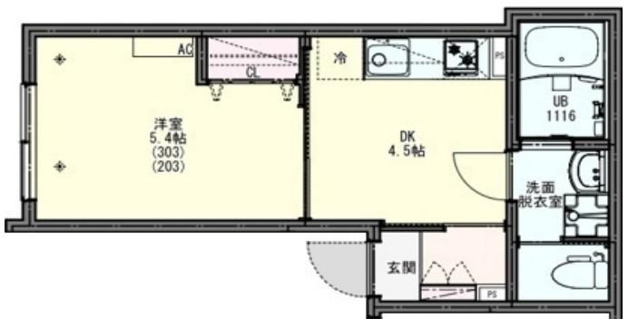 KEIAI RESIDENCE 八王子II(1LDK/2階)の間取り写真