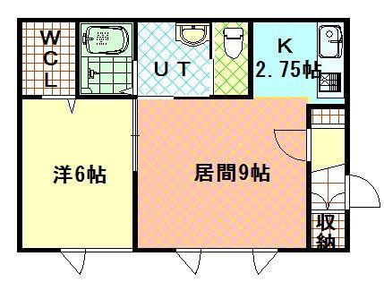 FRAN・911(1LDK/1階)の間取り写真