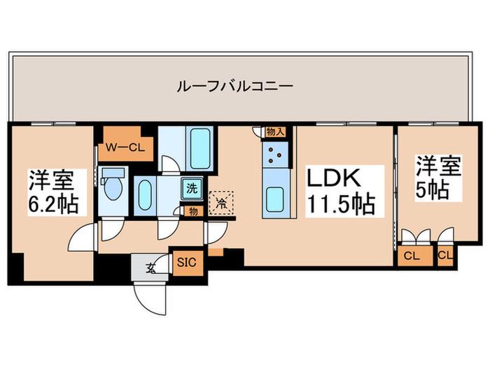 BPRレジデンス大島(2LDK/5階)の間取り写真