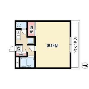 FOREST(1K/2階)の間取り写真