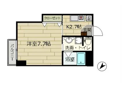 アールグレイ石引(1K/2階)の間取り写真