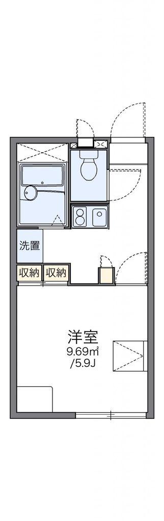 レオパレス福王台(1K/1階)の間取り写真