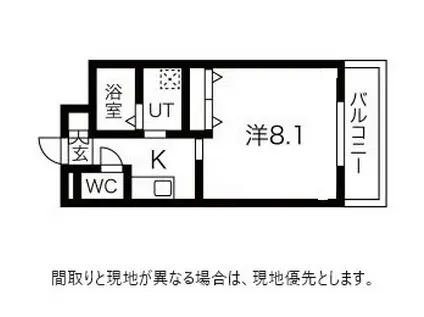 ルパンハウス(1K/3階)の間取り写真