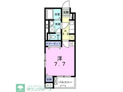 LE LIEN 絆(1K/4階)の間取り写真