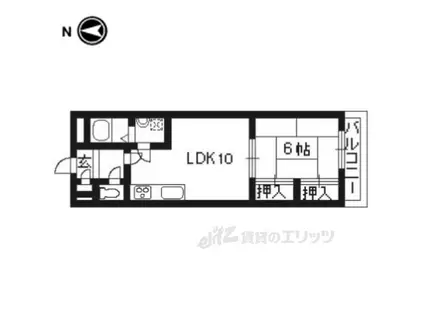 グリーンズタウン21(1LDK/3階)の間取り写真