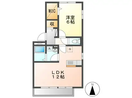 アストレア(1LDK/3階)の間取り写真