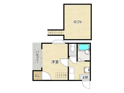 LA MAISON DE MARUSAN(1K/1階)の間取り写真