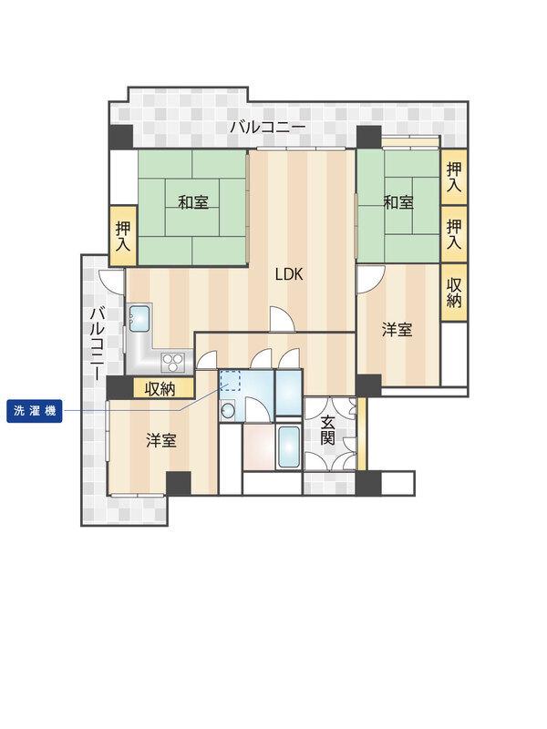 グランドシャルマン(4LDK/7階)の間取り写真