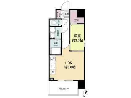 スプランディッドII(1LDK/5階)の間取り写真