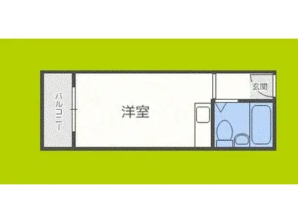 コスモレジデンス玉出(ワンルーム/7階)の間取り写真