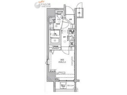 LEA川崎壱番館(1K/12階)の間取り写真