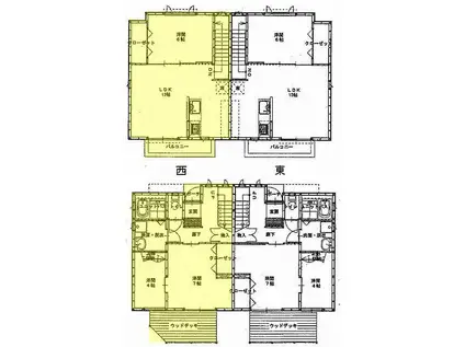 ロイヤルエビス(2SLDK/1階)の間取り写真