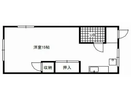 宝龍マンション(ワンルーム/3階)の間取り写真