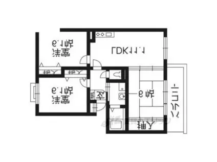 PINE GARDEN(3LDK/1階)の間取り写真