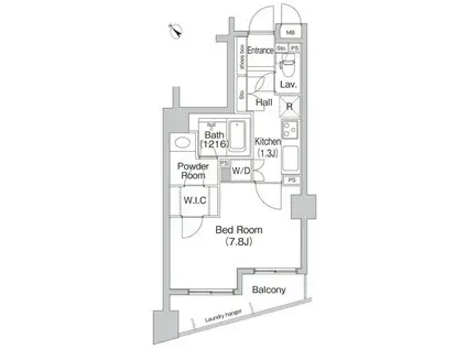 コンフォリア代々木上原(1K/3階)の間取り写真