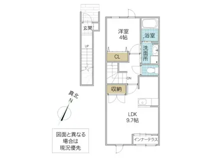 MON MAYA(1K/2階)の間取り写真