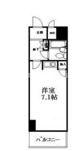 藤和シティコープ浅間町(ワンルーム/2階)の間取り写真