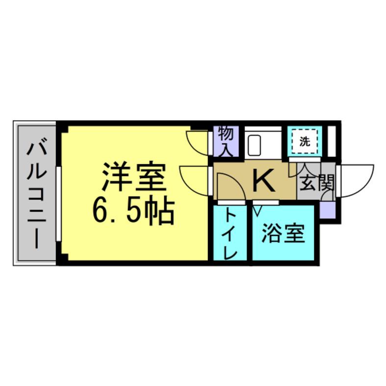 コーポはる A棟(1K/3階)の間取り写真