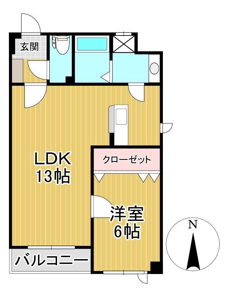 ALLEYII(1LDK/3階)の間取り写真