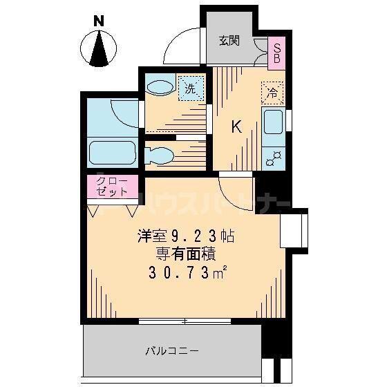 J・S深川高ばしビル(1K/3階)の間取り写真