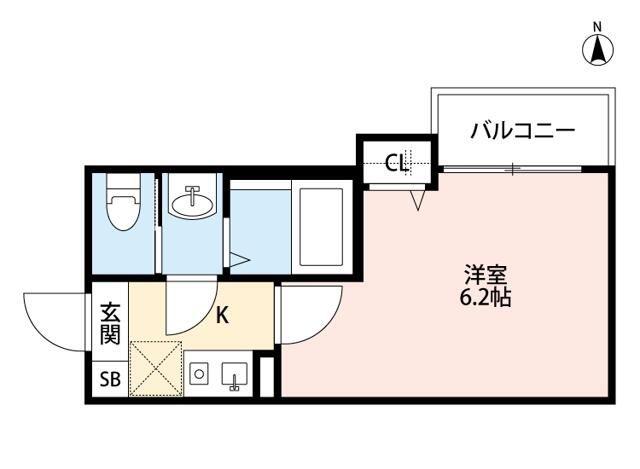 FORTUNATO(1K/2階)の間取り写真