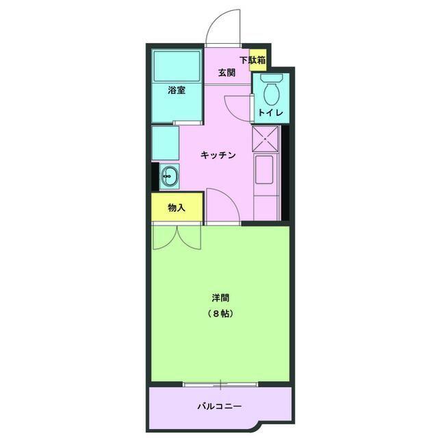 パラッティオ・H(1K/3階)の間取り写真