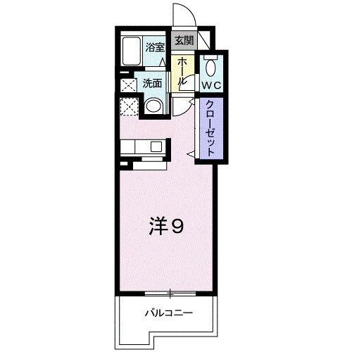 BELFIORE壹岐(ワンルーム/6階)の間取り写真
