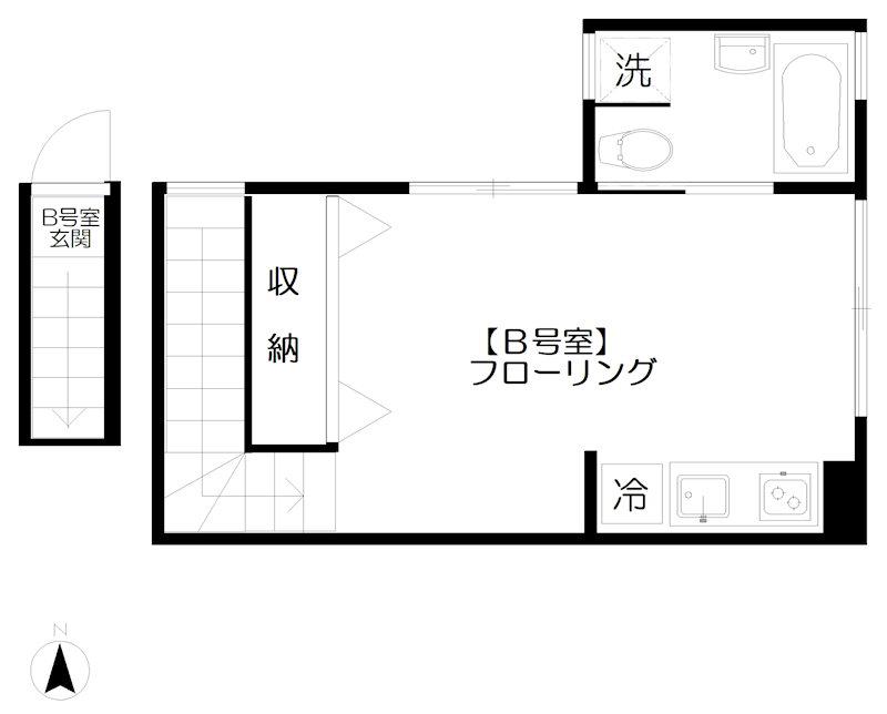 SOLA COURT(ワンルーム/2階)の間取り写真