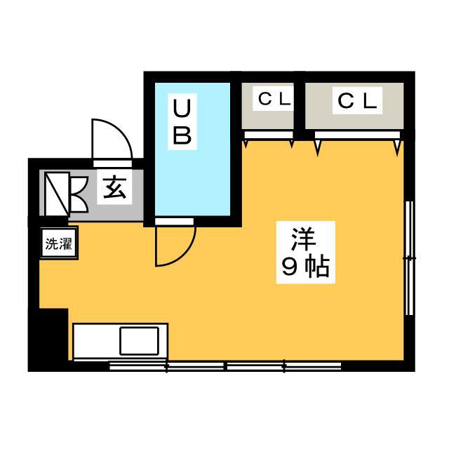 TS GARDEN都筑ふれあいの丘II(ワンルーム/2階)の間取り写真
