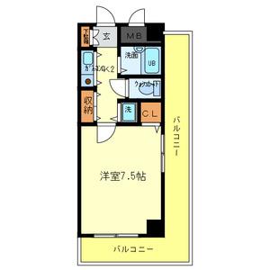 サンモール(1K/5階)の間取り写真