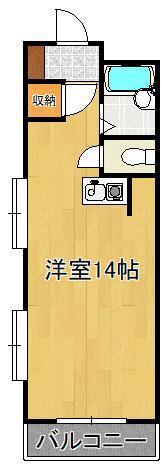 ARCHE(ワンルーム/3階)の間取り写真