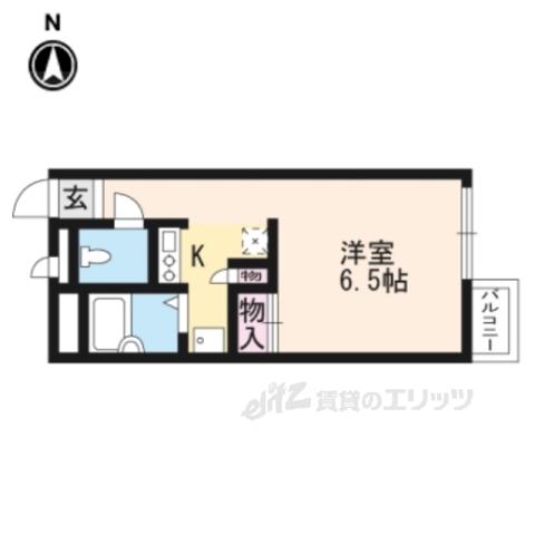 レオパレスフェリシダード(1K/1階)の間取り写真