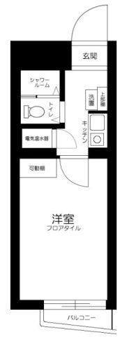 ダイホープラザ東十条(1K/1階)の間取り写真