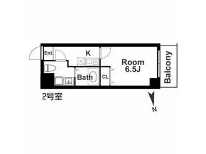 アリバあみだ池(1K/10階)の間取り写真