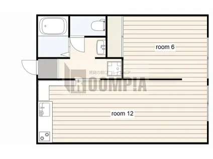 カサブエナ(1LDK/2階)の間取り写真