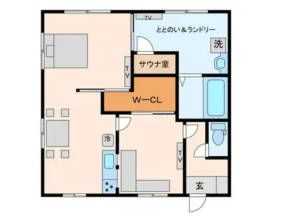 アーデン宮脇A(1LDK/2階)の間取り写真