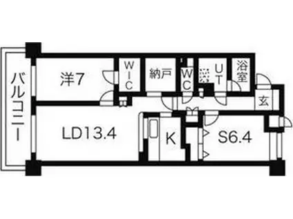 ザ・センチュリーステイツ605・1605(2LDK/6階)の間取り写真