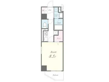 テ レジャンデール護国寺ウエスト(1K/3階)の間取り写真